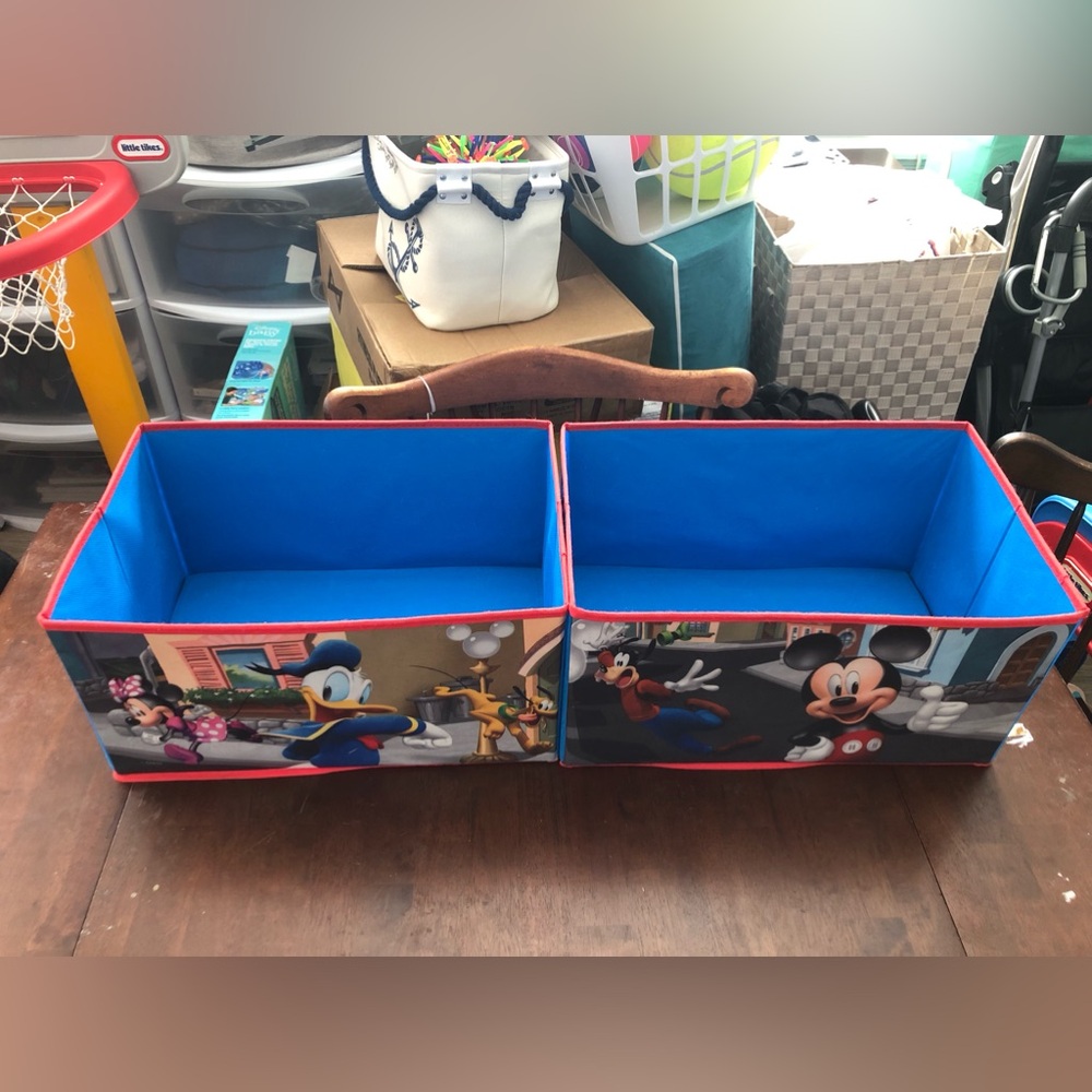 🥧 Disney Mickey & Friends Large Fabric Storage Bins